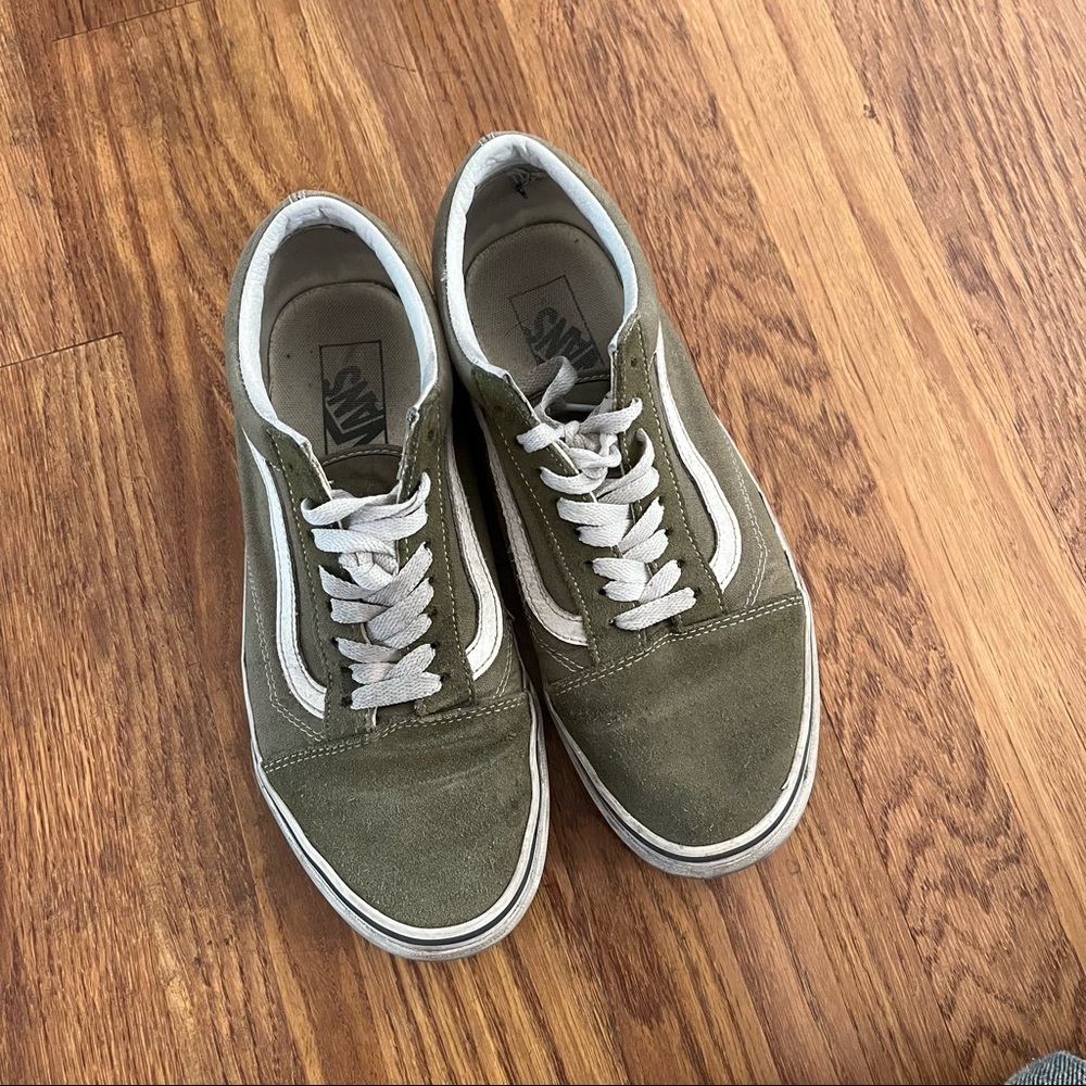 SOLD - Vans Old Skool - Olive Green Sz 8.5M